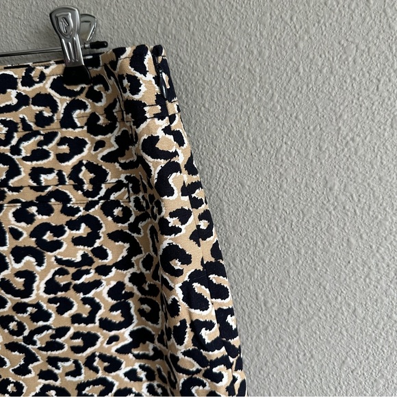 Talbots Leopard Print Women's Fitted Skirt 10 Petite - Picture 5 of 10